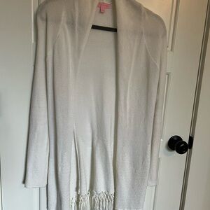 Lilly Pulitzer Tatum Long Fringe Sweater Size Small